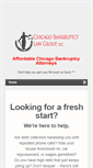 Mobile Screenshot of chicagobankruptcylawgroup.com